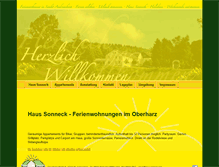 Tablet Screenshot of haus-sonneck.com